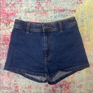 Universal Thread Dark Blue Denim High-Rise Shorts